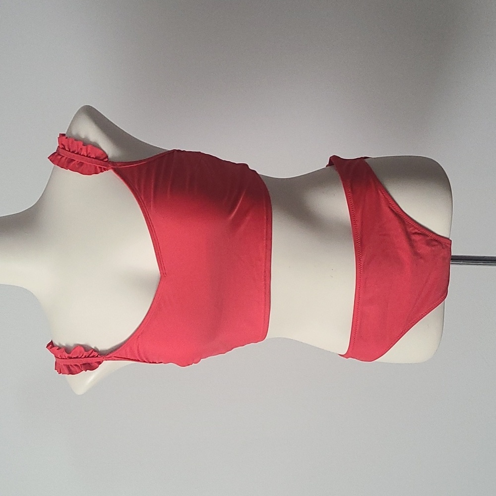 Aerie Ruffle Longline Scoop Bikini (M/L)